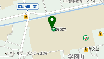 獨協大学 トイレの地図画像