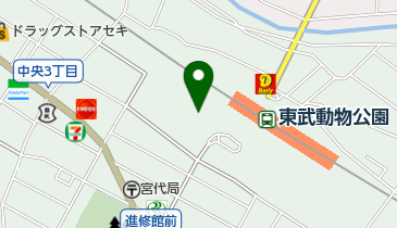 東武動物公園 トイレの地図画像