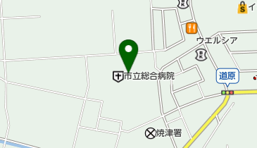 焼津市立病院 トイレの地図画像