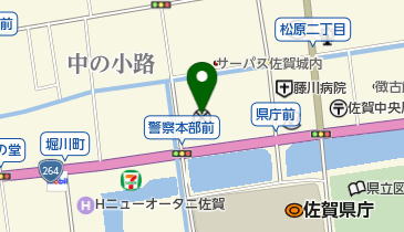 佐賀県警察本部 トイレの地図画像