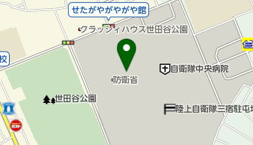 自衛隊中央病院 トイレの地図画像