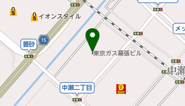 東京ガス幕張ビル トイレの地図画像