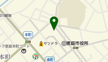 恵庭市民会館 トイレの地図画像