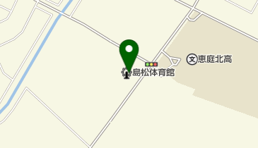 恵庭市島松体育館 トイレの地図画像