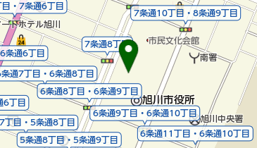 旭川市民文化会館 トイレの地図画像