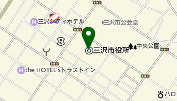 三沢市役所 トイレの地図画像