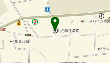 財団法人厚生会 仙台厚生病院 トイレの地図画像