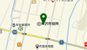 米沢市役所 トイレの地図画像