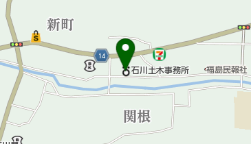 福島県石川土木事務所 トイレの地図画像