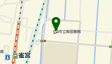 宇都宮市立南図書館 トイレの地図画像