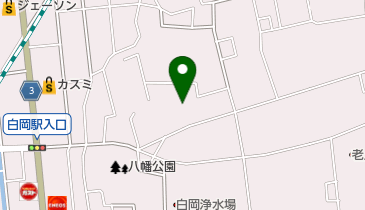 白岡八幡神社 トイレの地図画像