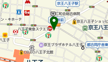 八王子市保健所 トイレの地図画像