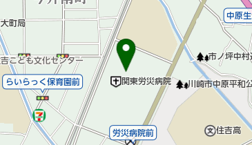 労働者健康福祉機構 関東労災病院 トイレの地図画像