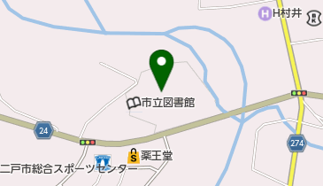 二戸市民文化会館 トイレの地図画像