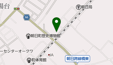 朝日町公民館 トイレの地図画像