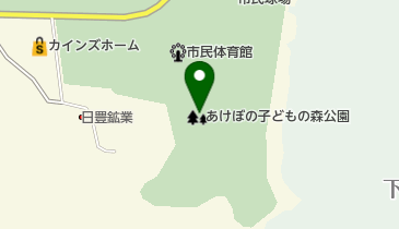 あけぼの子どもの森公園 トイレの地図画像