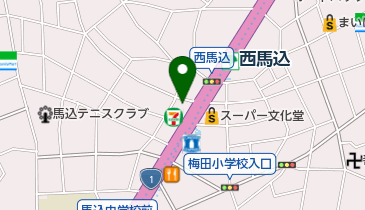 ライフコミュニティ西馬込 トイレの地図画像
