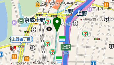 マルイシティ上野 7F 右側 トイレの地図画像