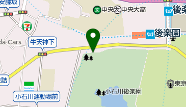 後楽公園 トイレの地図画像