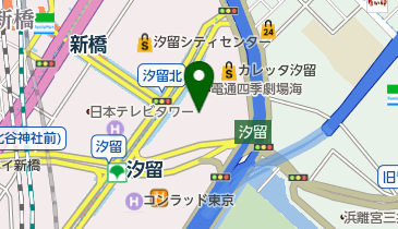 電通本社ビル 1F トイレの地図画像