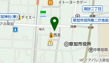 西友 草加店 トイレの地図画像