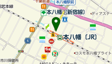 シャポー本八幡 トイレの地図画像