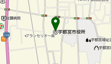 宇都宮市役所 16F トイレの地図画像