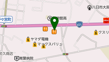 びっくりドンキー 八日市店 トイレの地図画像