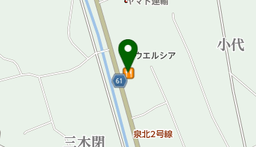 びっくりドンキー 泉北店 トイレの地図画像