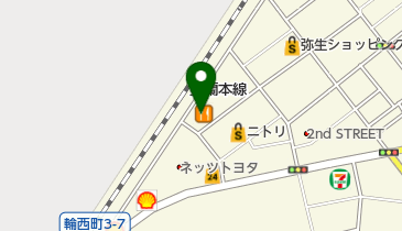 びっくりドンキー 東室蘭店 トイレの地図画像