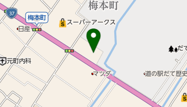 びっくりドンキー 伊達店 トイレの地図画像