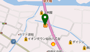 びっくりドンキー 泉松森店 トイレの地図画像