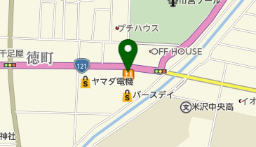 びっくりドンキー 米沢徳町店 トイレの地図画像