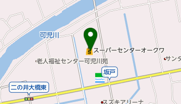 スーパーセンターオークワ 可児坂戸店 トイレの地図画像