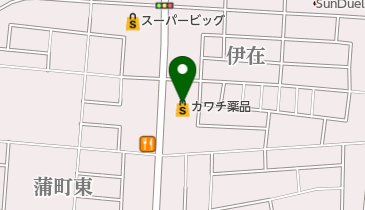 カワチ薬局 仙台東店 トイレの地図画像