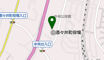 酒々井町役場 トイレの地図画像