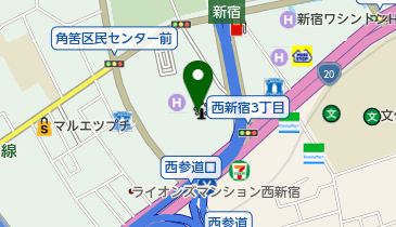 新宿パークタワー トイレの地図画像