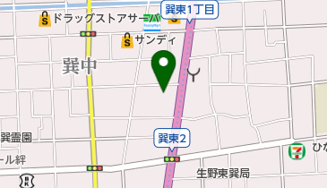 イエローハット 生野巽中店 トイレの地図画像