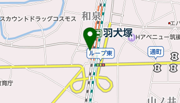 JR 羽犬塚駅裏 公衆トイレの地図画像