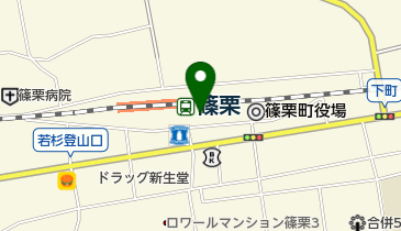 JR 篠栗駅前 公衆トイレの地図画像
