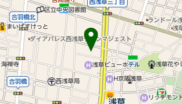 ライフ 浅草店 トイレの地図画像
