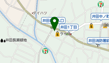 ライフ 中原井田店 トイレの地図画像