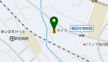 ライフ 宿河原店 トイレの地図画像