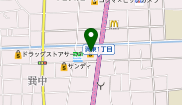 ライフ 巽店 トイレの地図画像