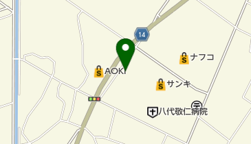 フードプラザにしだ 海士江店 トイレの地図画像