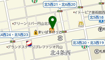 ヴィクトリアステーション 北5条店 トイレの地図画像