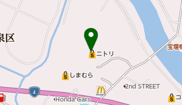 ニトリ 仙台松森店 トイレの地図画像