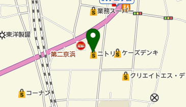 ニトリ 横浜鶴見店 トイレの地図画像