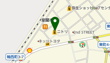 ニトリ 室蘭店 トイレの地図画像