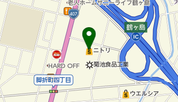 ニトリ 鶴ヶ島店 トイレの地図画像